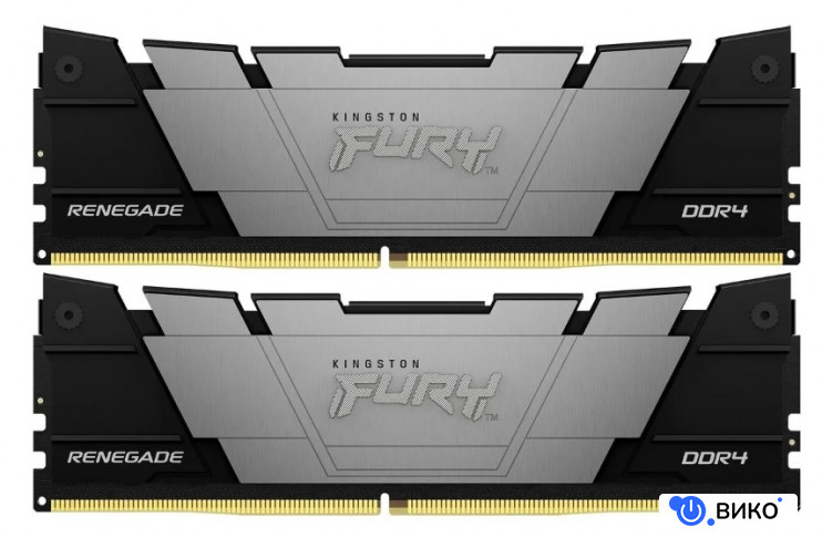 FURY Renegade 2x32ГБ DDR4 3200 МГц KF432C16RB2K2/64, фото 3