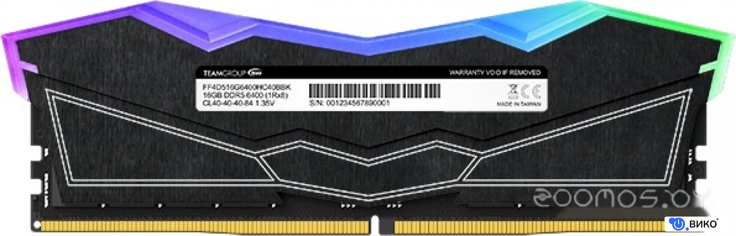 T-Force Delta RGB 2x16GB DDR5 PC5-51200 FF3D532G6400HC40BDC01, фото 5