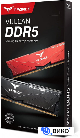 T-Force Vulcan 2x16ГБ DDR5 6000 МГц FLBD532G6000HC30DC01, фото 8