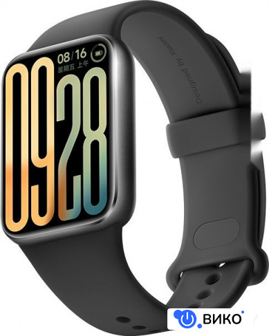 Smart Band 9 Pro M2401B1 (серый, с черным силиконовым ремешком, международная версия)
