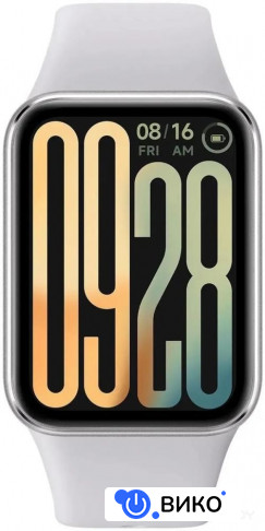 Smart Band 9 Pro M2401B1 (серебристый, с белым силиконовым ремешком, международная версия)