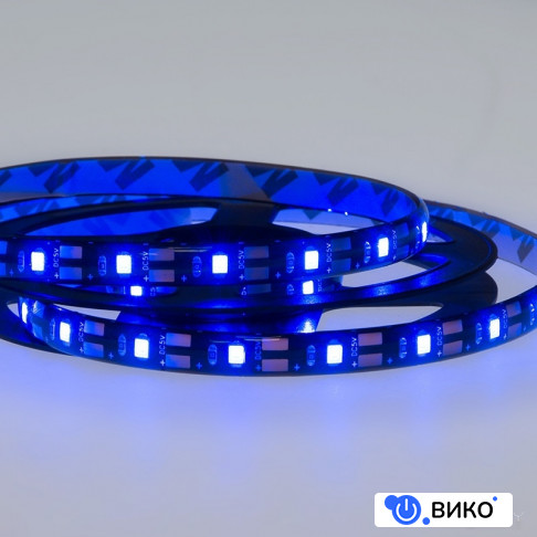 1м с USB коннектором 5 В 8 мм IP65 SMD 2835 60 LED/m цвет свечения синий