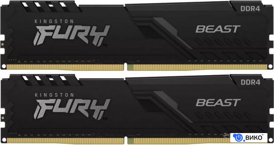 FURY Beast 2x16GB DDR4 PC4-25600 KF432C16BBK2/32