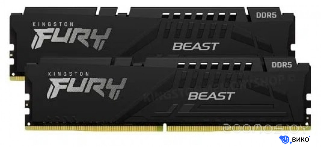 FURY Beast 2x32ГБ DDR5 5200МГц KF552C40BBK2-64