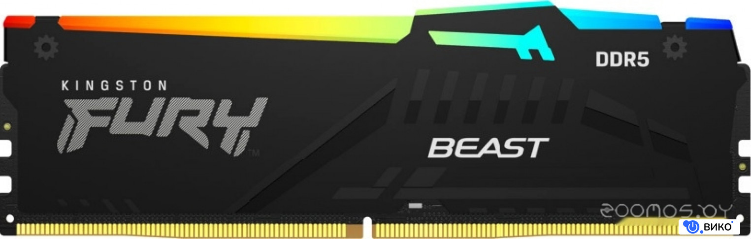 FURY Beast RGB 16ГБ DDR5 6400 МГц KF564C32BBA-16