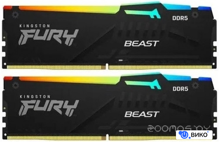 FURY Beast RGB 2x16ГБ DDR5 5600 МГц KF556C40BBAK2-32