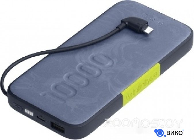 InstantGo Built-in Lightning 10000mAh (синий)
