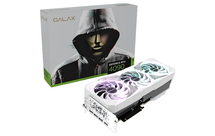 Galax выпустила белые GeForce RTX 4090 и RTX 4080 Serious Gaming с дополнительным вентилятором