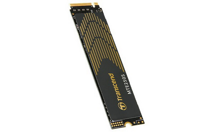 Transcend представила твердотельные накопители MTE250S PCIe 4.0 со скоростью чтения до 7200 Мбайт/с