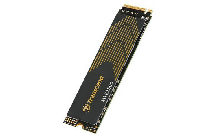 Transcend представила твердотельные накопители MTE250S PCIe 4.0 со скоростью чтения до 7200 Мбайт/с